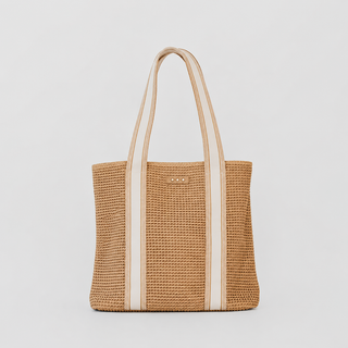 Pretty Simple© Ruby Raffia Tote Bag