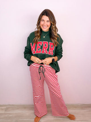 Candy Cane Cozy Striped Lounge Pants