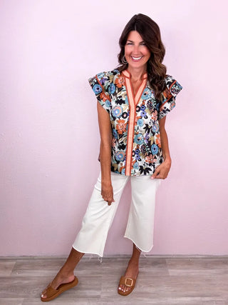 Flirty in Florals Top