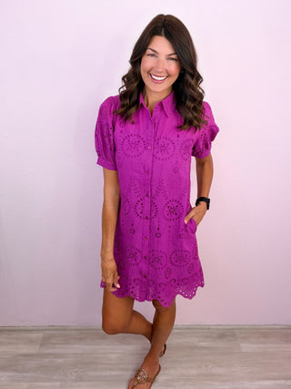 Eyelet Edition Dress