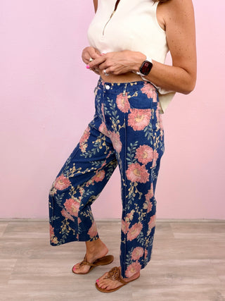 Floral Statement Denim