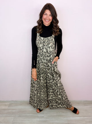 Cute In Leopard Overalls