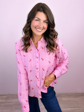 Candy Cane Club Top (Pink)