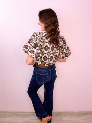 RISEN Tummy Control Flare Denim