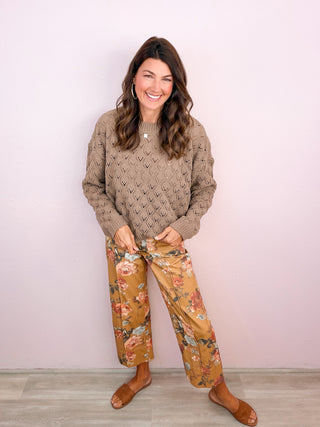 Botanical Wide Leg Pants