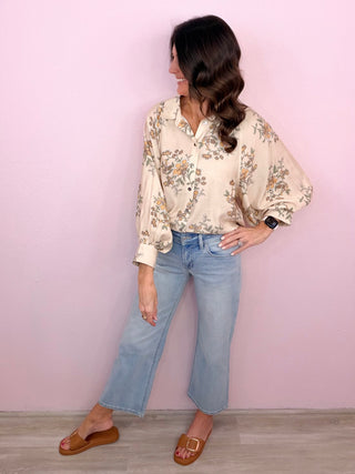 MICA Mid-Rise Soft Wide Leg Denim