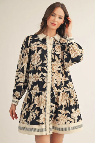 Muted Floral Dress