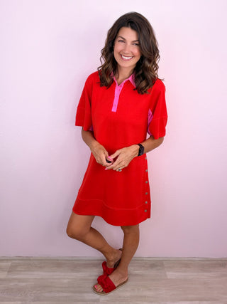 Just Add Confidence Dress (Red)