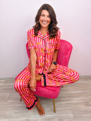 Savanna Soirée Ruffle Pajama Set