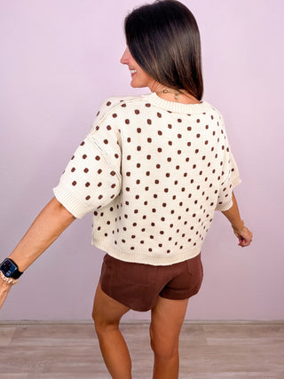 Dot to Dot Sweater (Ecru)