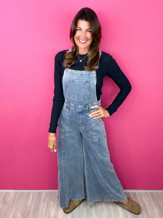 Effortless Agenda Denim Overalls