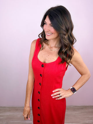 First Impression Midi Dress
