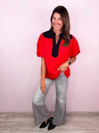 Colorblock Cutie Blouse