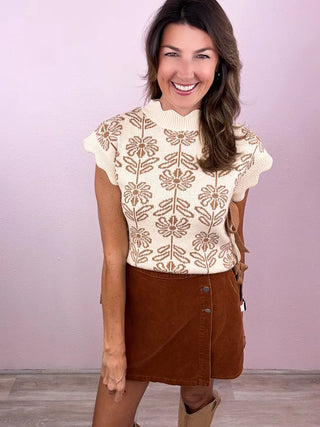 Fall Feels Corduroy Skort