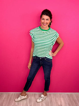 MICA Dark Wash Ankle Skinny Denim