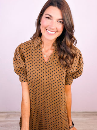 Polished in Polka Dots Dress