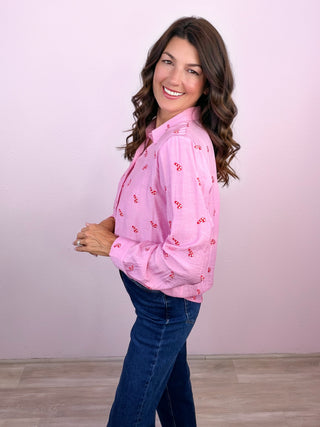 Candy Cane Club Top (Pink)