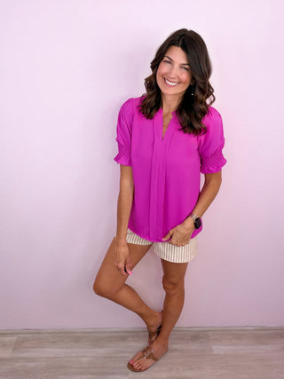 Timeless Touch Top (Magenta)