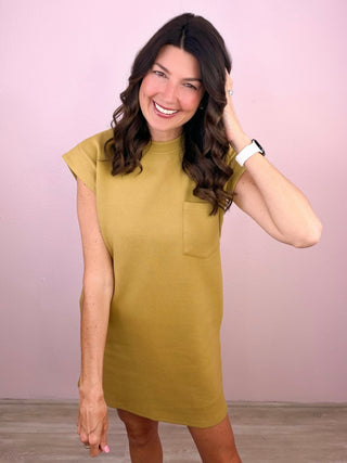 Everyday Ease Dress (Olive)