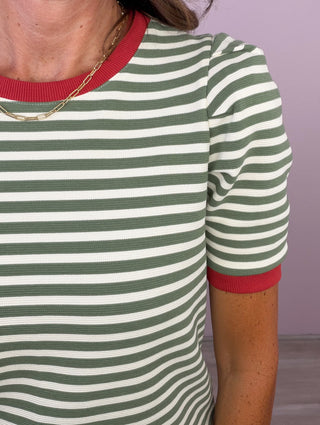 Such a Delight Top (Olive)