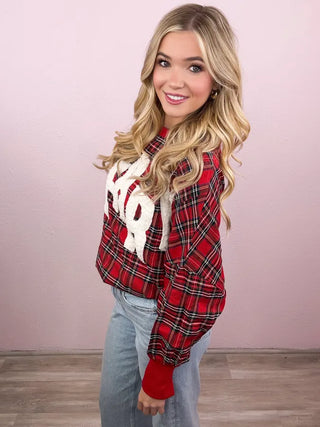 MERRY Plaid Pullover