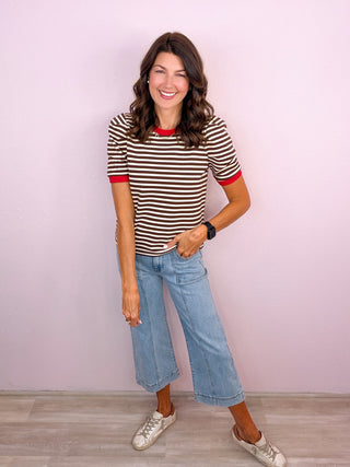 Such a Delight Top (Brown)