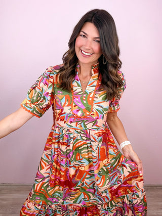 Paradise Found Midi Dress