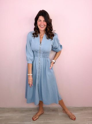 Denim & Grace Midi Dress