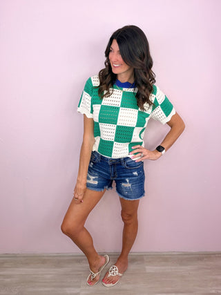 Checker Charm Top