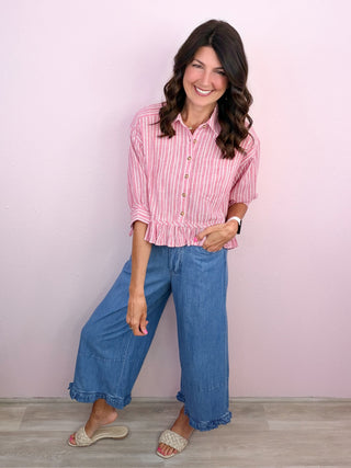Sweet & Flowy Denim Pants