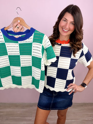 Checker Charm Top
