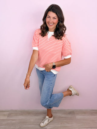 Casual Cutie Top (Coral)