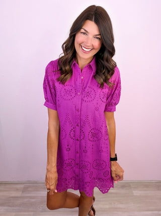 Eyelet Edition Dress