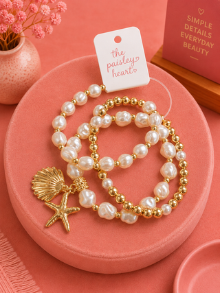 Coastal Charm Bracelet Stack