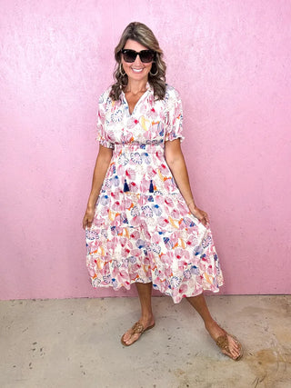 THML A Summer Vibe Midi Dress