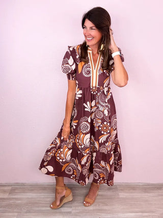 Falling for Paisley Dress