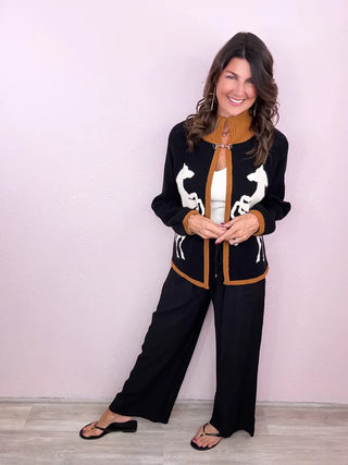 Entro Pull On Wide Leg Pants