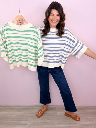 Spring Crush Knit Top