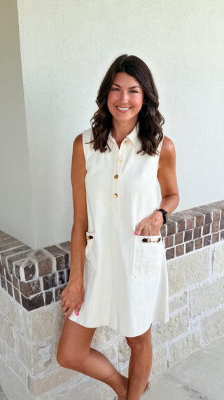 Easy Living Dress (Ecru)