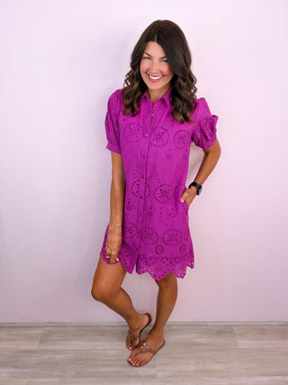 Eyelet Edition Dress