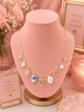 Golden Keepsake Charm Necklace