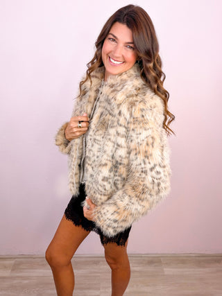 LOVESTITCH® Ayana Faux Fur Jacket