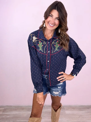 Wild Rose Western Top