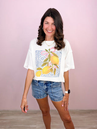 RISEN Pocket Detail Denim Shorts