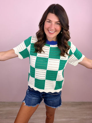 Checker Charm Top