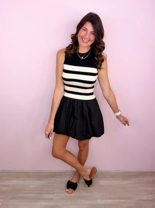 Mod Moment Bubble Hem Dress