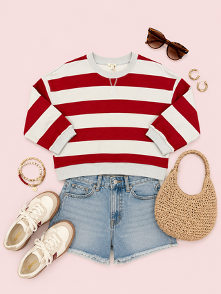 Off Duty Favorite Pullover (Burgundy)
