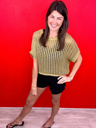 Charming Style Crochet Knit Top