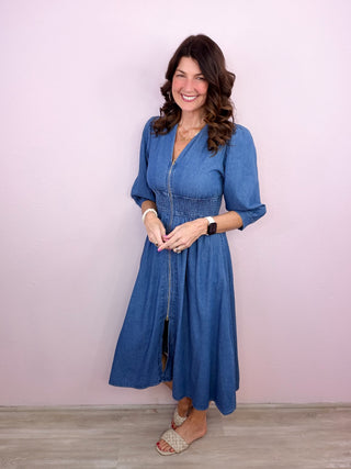 Denim & Grace Midi Dress