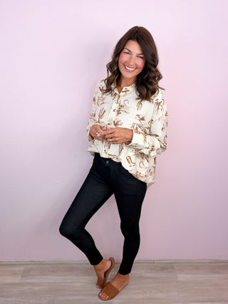 Cotton Blend 5-pocket Skinny Jeggings